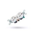 Toma doble interno leviton blanco
