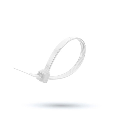 Amarre plástico 4.6 mmx20cm t-8 blanco x100unds